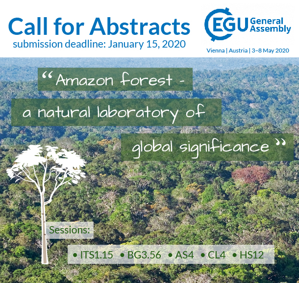 Call for Abstracts for EGU 2020 Session on the Amazon forest